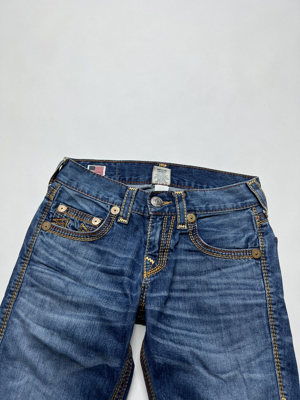 True Religion Vintage Y2k True Religion 💙 Custom Denim Shorts USA 00’s Size US 28 / EU 44 - 7 Thumbnail