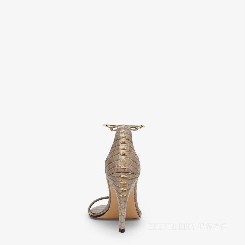 Fendi o1s1wg110425 Sandals in Grey Size US 10 / IT 40 - 3 Thumbnail
