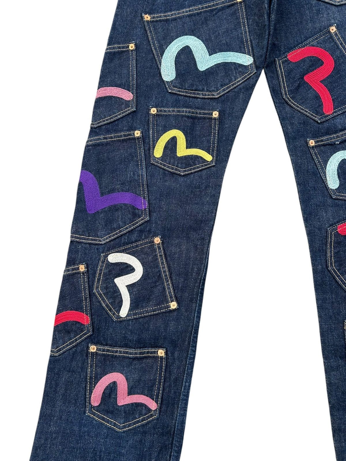 Evisu VINTAGE EVISU SELVEDGE MULTI POCKET DENIM JEAN MADE IN JAPAN Size US 32 / EU 48 - 5 Thumbnail