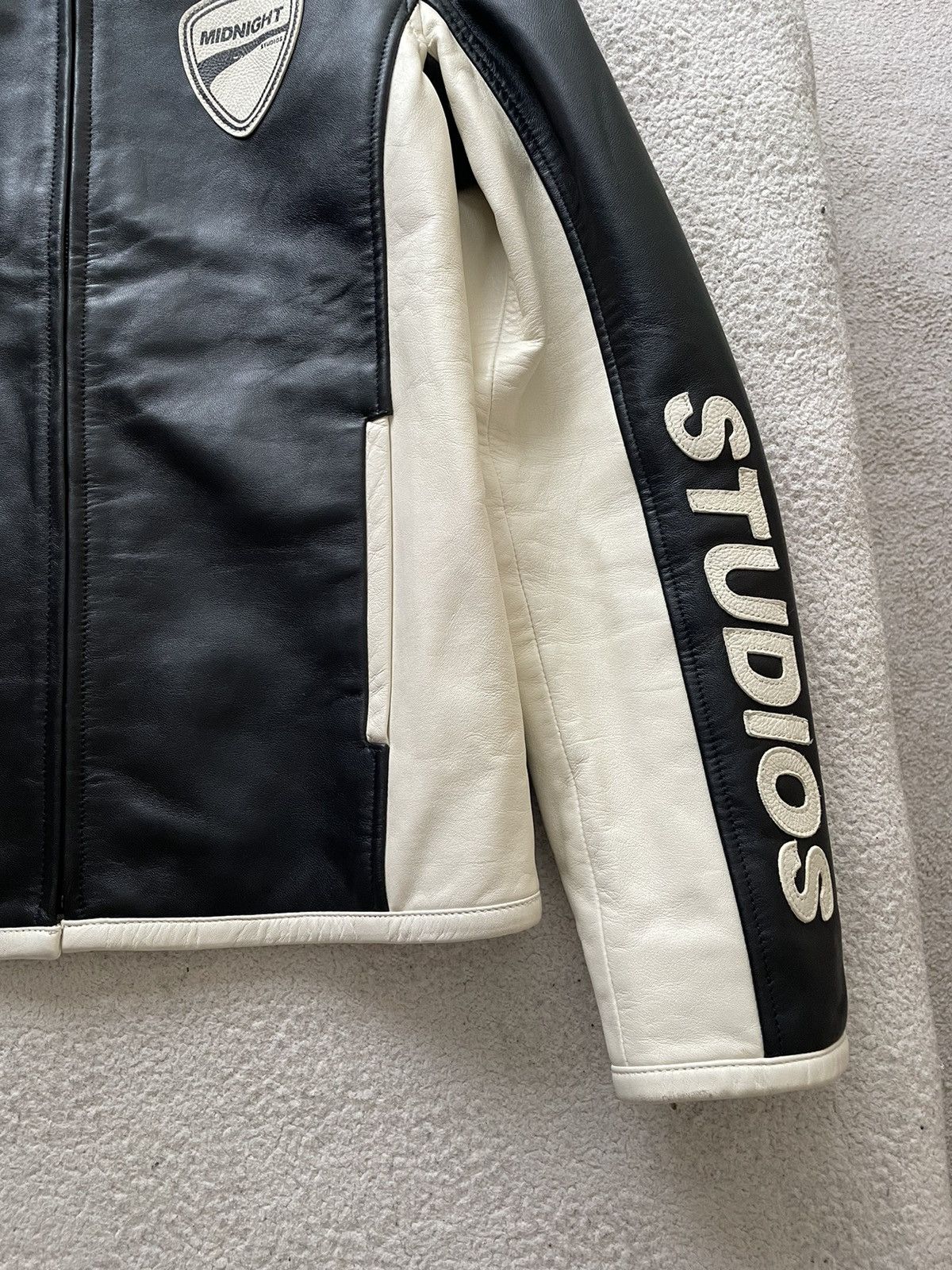 Midnight Studios Midnight Studios ‘Suicide Moto’ Calf Leather Biker Jacket Size US S / EU 44-46 / 1 - 3 Thumbnail