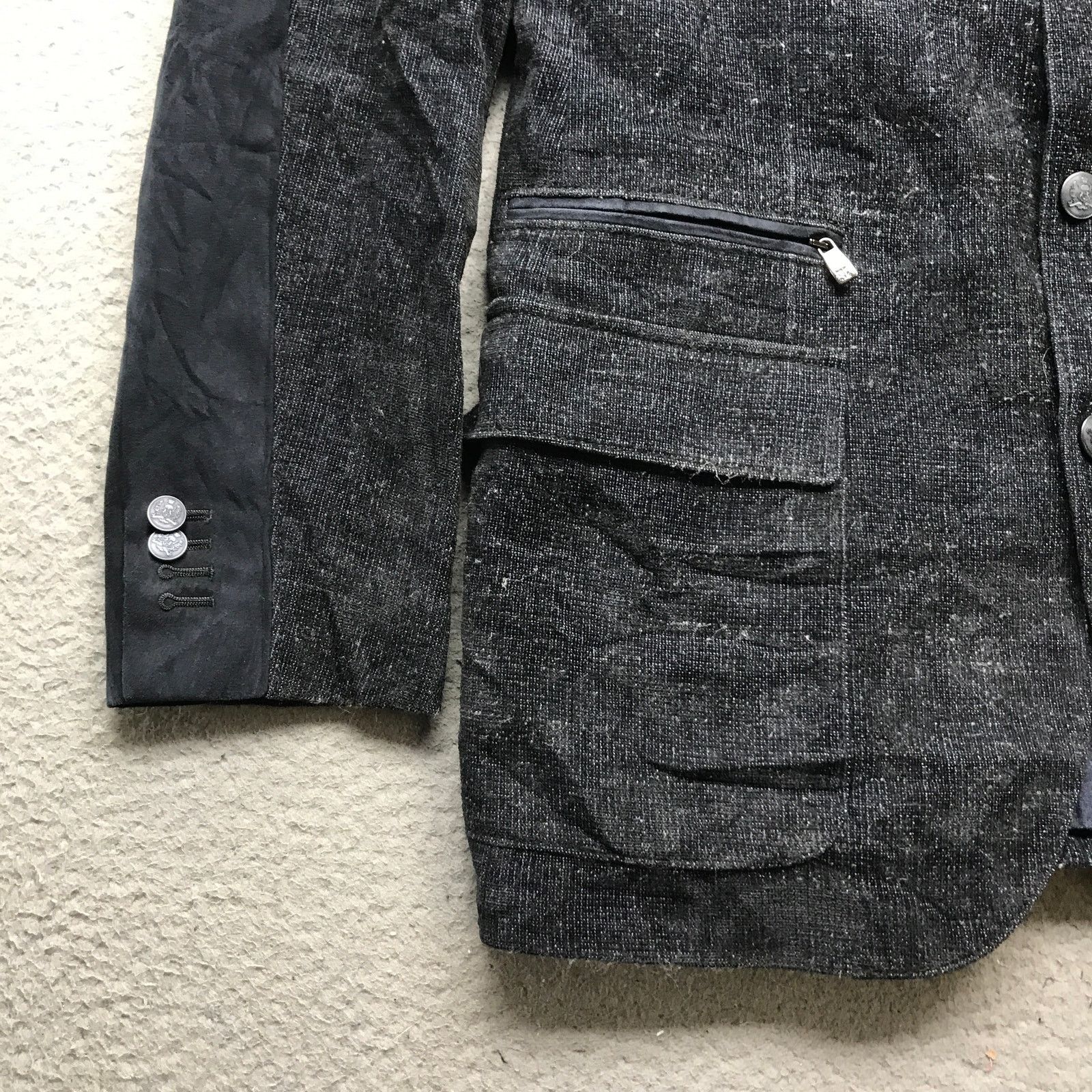 Corneliani Corneliani Lined Wool Blazer Coat Jacket 52 Long Sleeve Navy Size US L / EU 52-54 / 3 - 12 Thumbnail