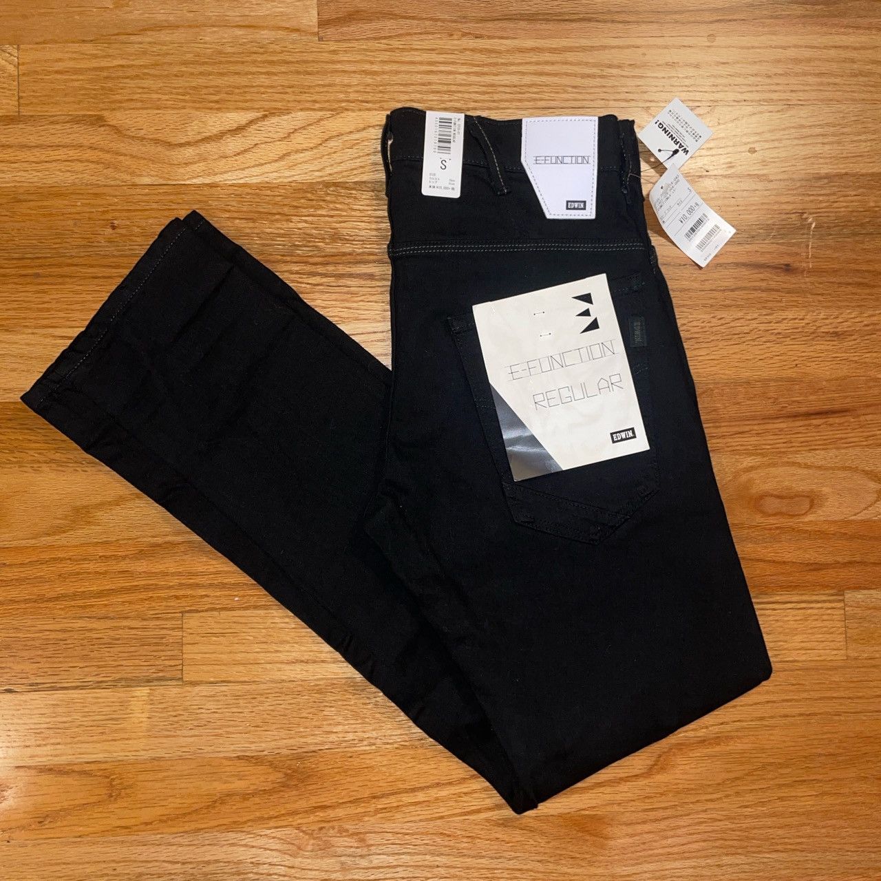 Image of Deadstock Edwin E Function Jeans Japanese Denim in Black, Men's (Size 30)