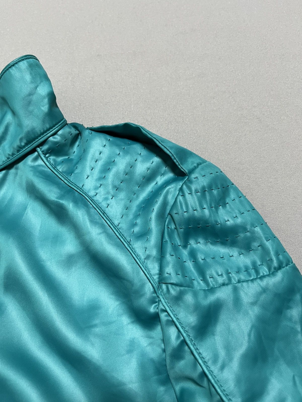 Diesel Diesel Turquoise Liquid Space Super Rare Bomber Jacket Size L / US 10 / IT 46 - 8 Thumbnail