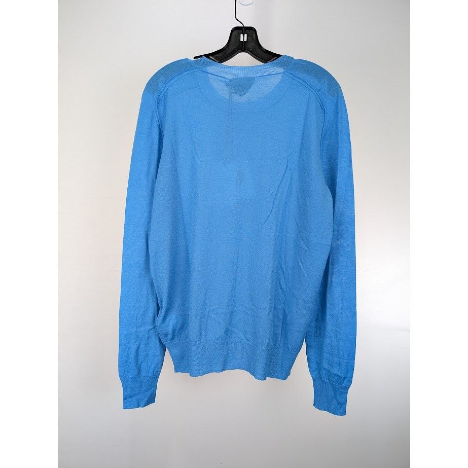 Bottega Veneta o1rshd1 Off Gauge Superfine Cashmere Sweater in Blue Size US L / EU 52-54 / 3 - 10 Thumbnail