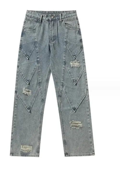 Jean High Street Heavy Industry Style Straight Casual Jeans Size US 32 / EU 48 - 3 Thumbnail