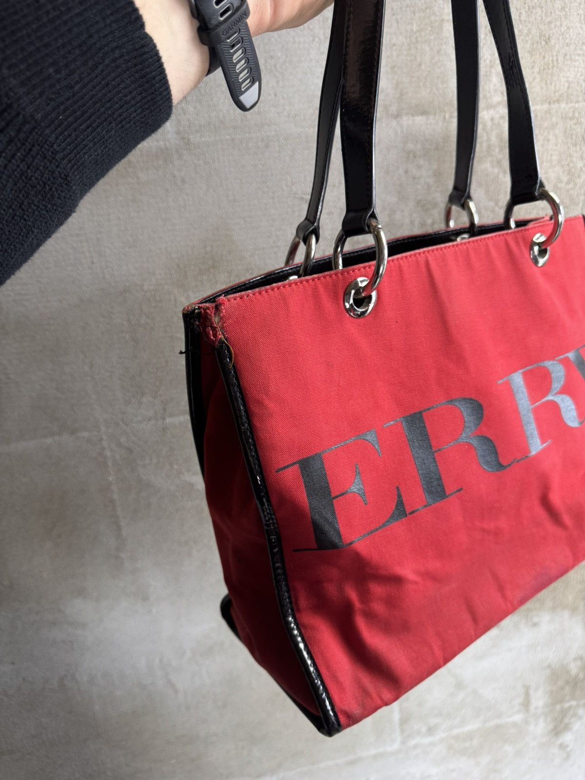 Burberry × Burberry Prorsum × Vintage Vintage Burberry Tote Bag Size ONE SIZE - 3 Thumbnail