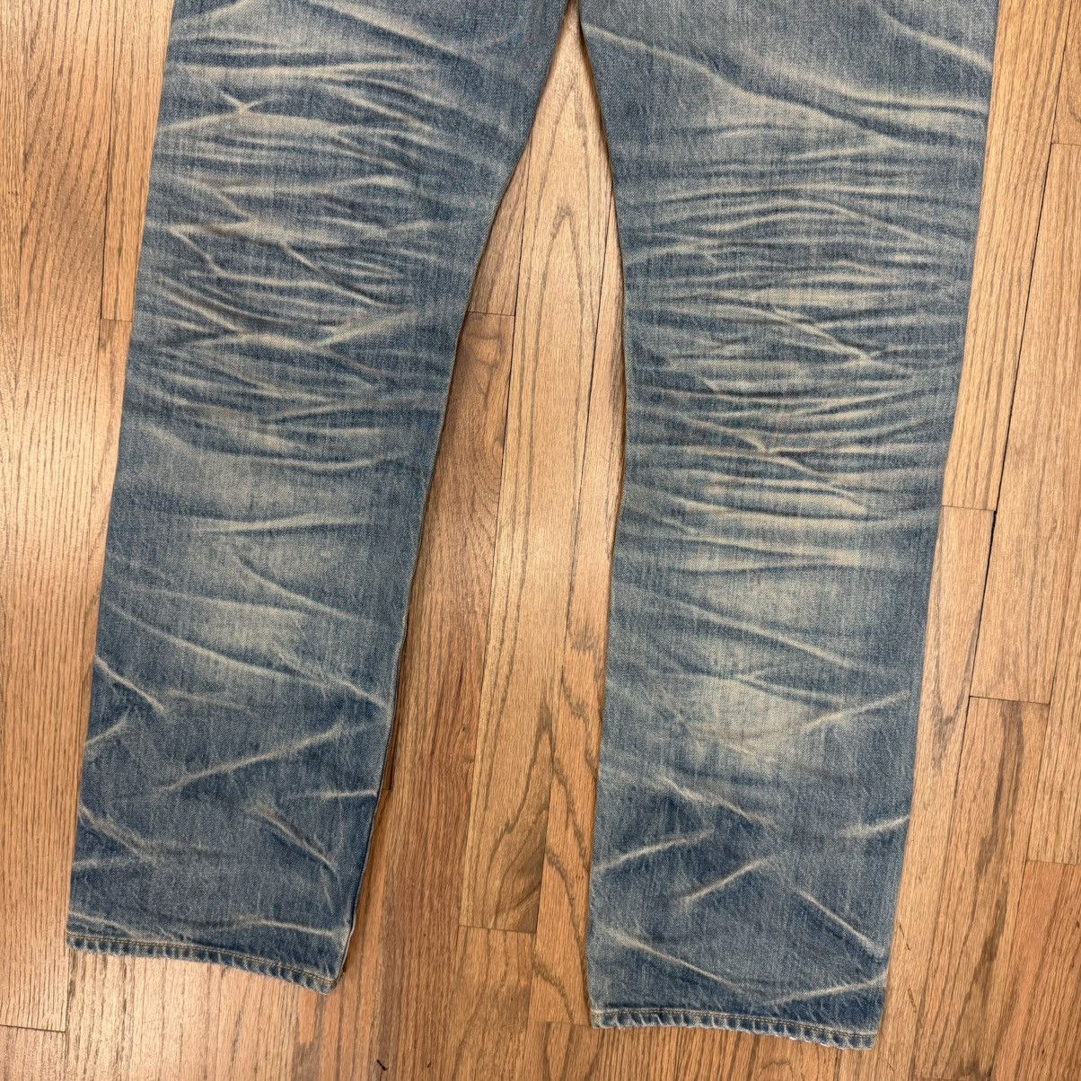 Amiri Amiri Pleated Denim Straight MX1 Jean Honeycomb Indigo Size US 30 / EU 46 - 7 Thumbnail