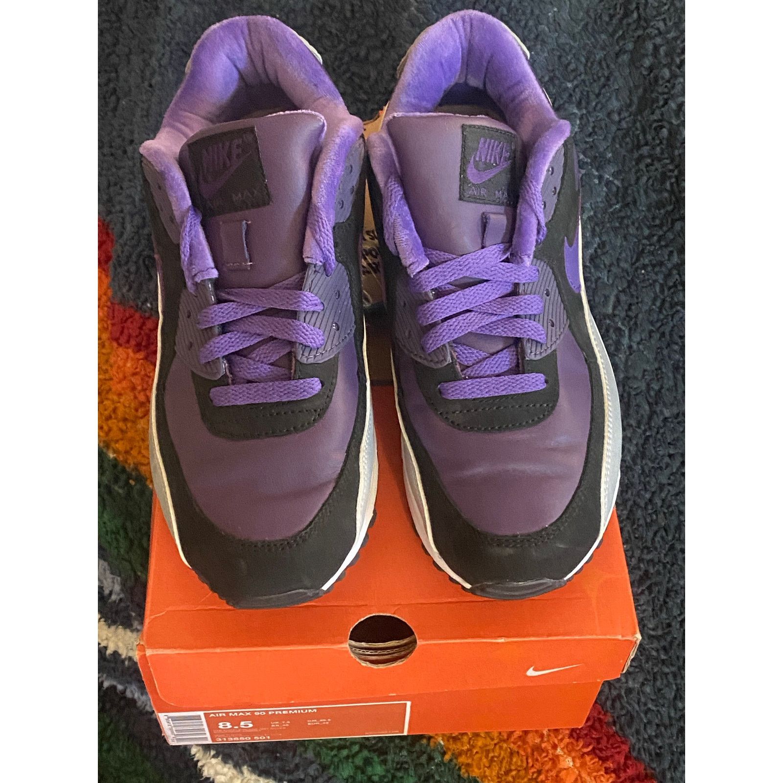 Nike Air Max 90 Premium Varsity Purple m8.5 w 10 Size US 8.5 / EU 41-42 - 6 Thumbnail