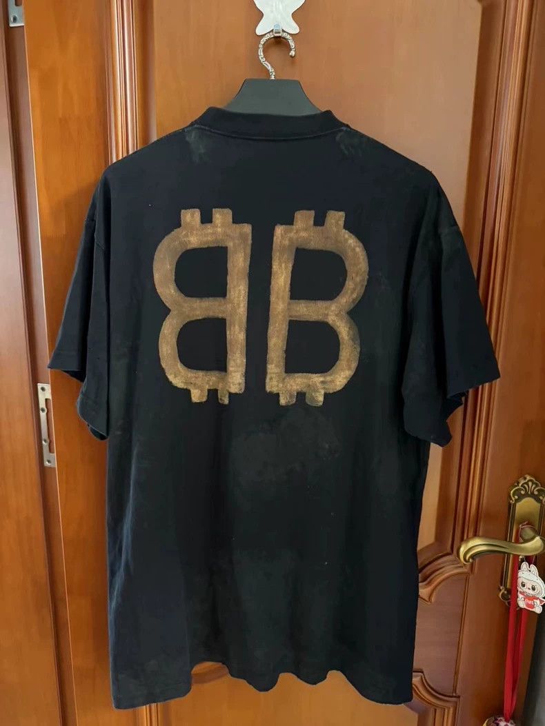 Balenciaga Balenciaga Bitcoin Short Sleeve Size US M / EU 48-50 / 2 - 2 Thumbnail
