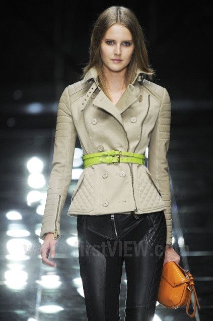 Burberry Prorsum S/S 2011 RUNWAY QUILTED LEATHER JACKET Size M / US 6-8 / IT 42-44 - 1 Thumbnail