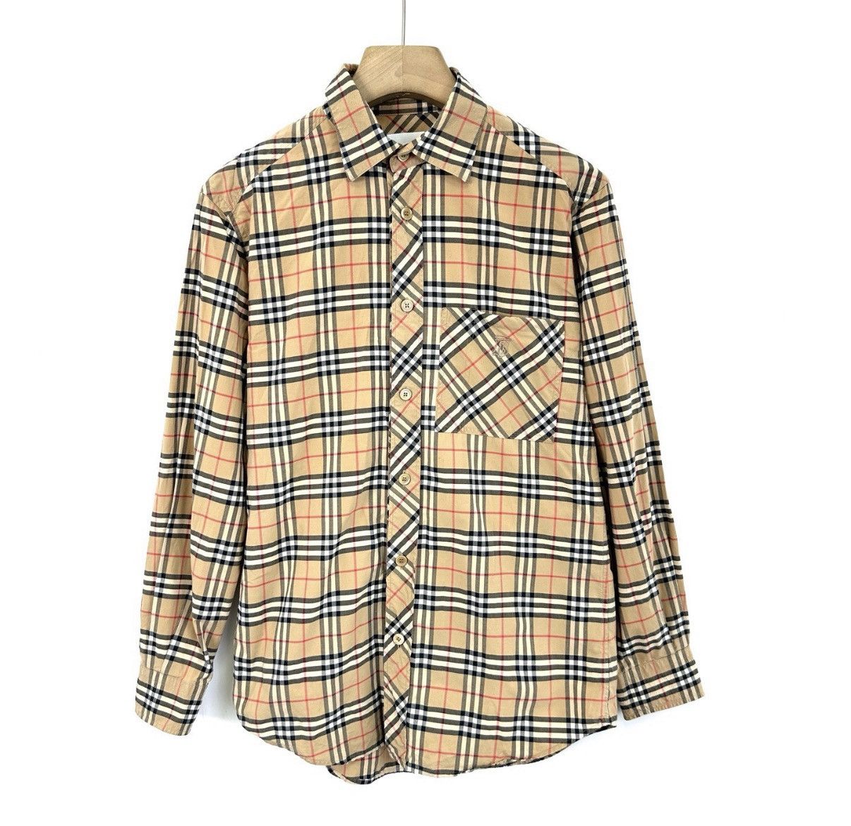 Burberry Burberry TB Embroidered Logo Classic Check Shirt K12 Size US XS / EU 42 / 0 - 1 Thumbnail