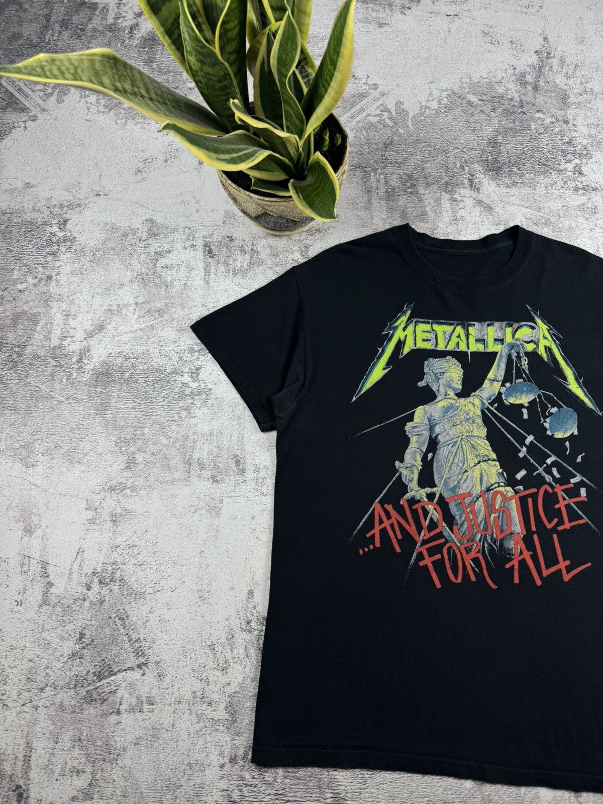Metallica Metallica 1994 Vintage 90s Justice For All Rock Tour Rap Merch Band Tee T Shirt Size US M / EU 48-50 / 2 - 3 Thumbnail