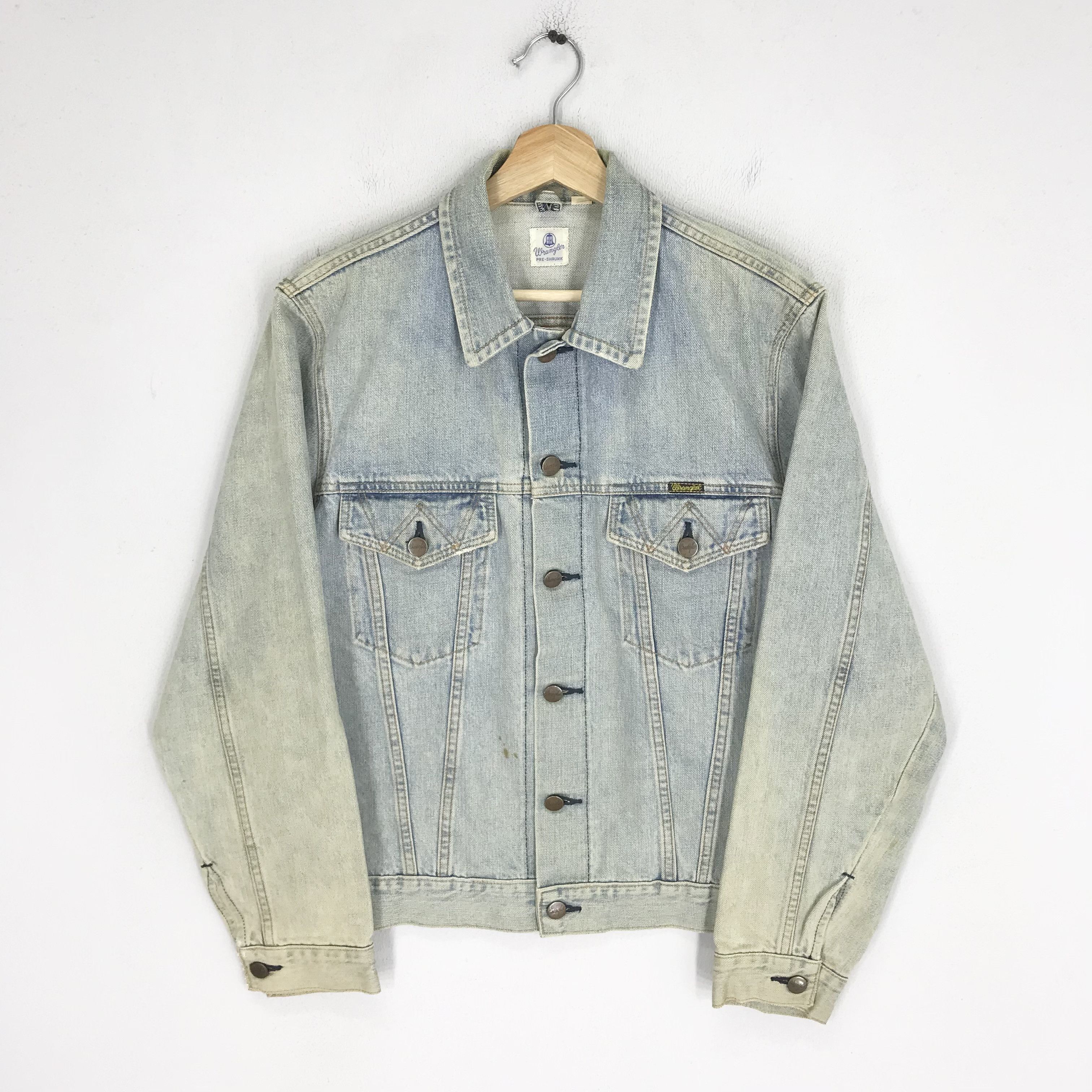 Vintage 90s 00s Light Blue Wrangler Western Men's Denim Jacket 50