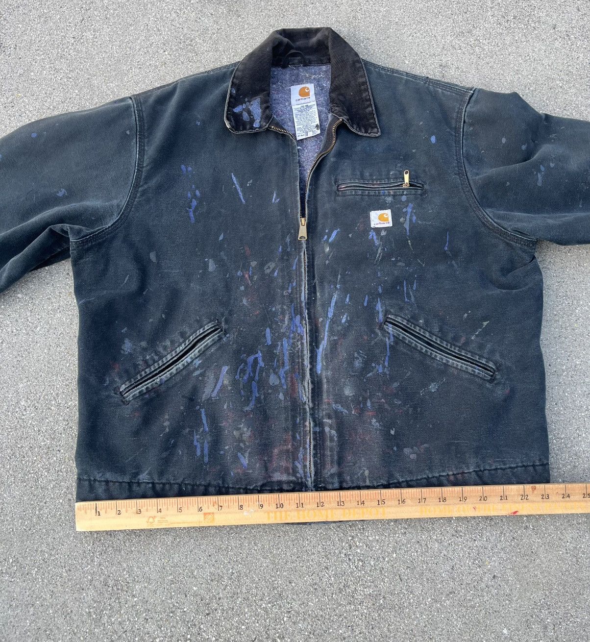 Carhartt Vintage Custom Carhartt Detroit J01 Jacket Distressed Thrash Size US XL / EU 56 / 4 - 7 Thumbnail