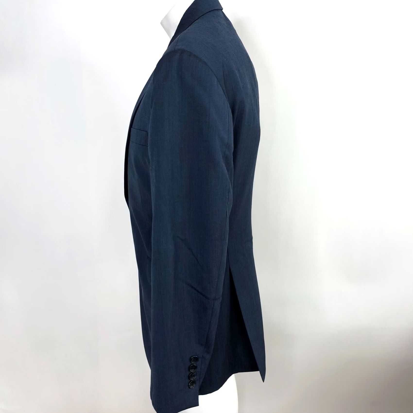Ben Sherman Ben Sherman Blazer Coat Jacket 40 R Blue Wool Button Single-Breasted Notch Lapel Mens Regular Size Size 40R - 3 Thumbnail