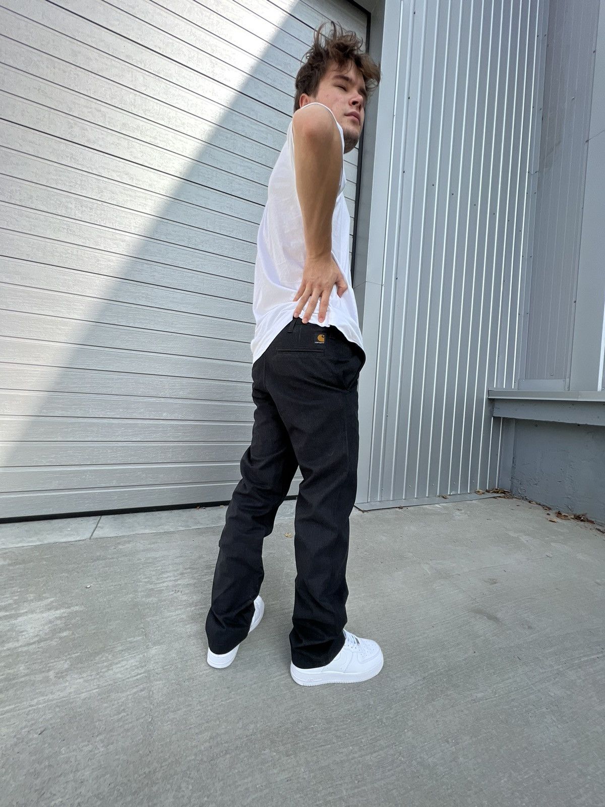 Carhartt × Vintage Vintage Carhartt Pants Plaided Black Size US 28 / EU 44 - 11 Thumbnail