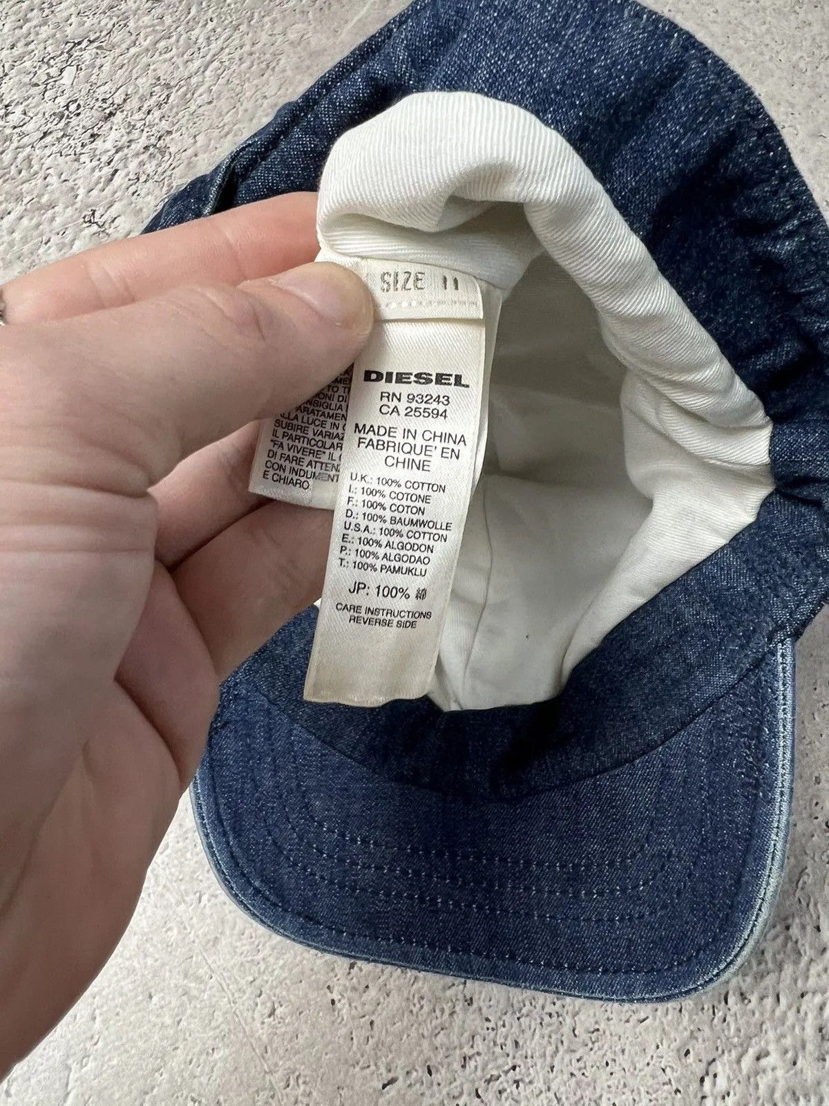 Diesel Vintage diesel japanese denim 90s hat cap Size ONE SIZE - 5 Thumbnail