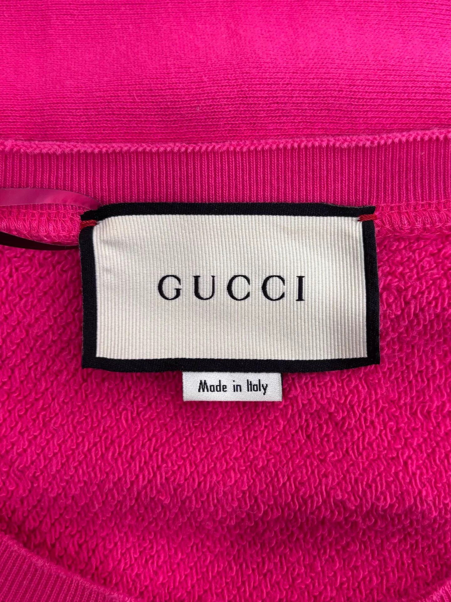Gucci Gucci women's pink sweatshirt emb teddy bear logo M Size M / US 6-8 / IT 42-44 - 5 Thumbnail