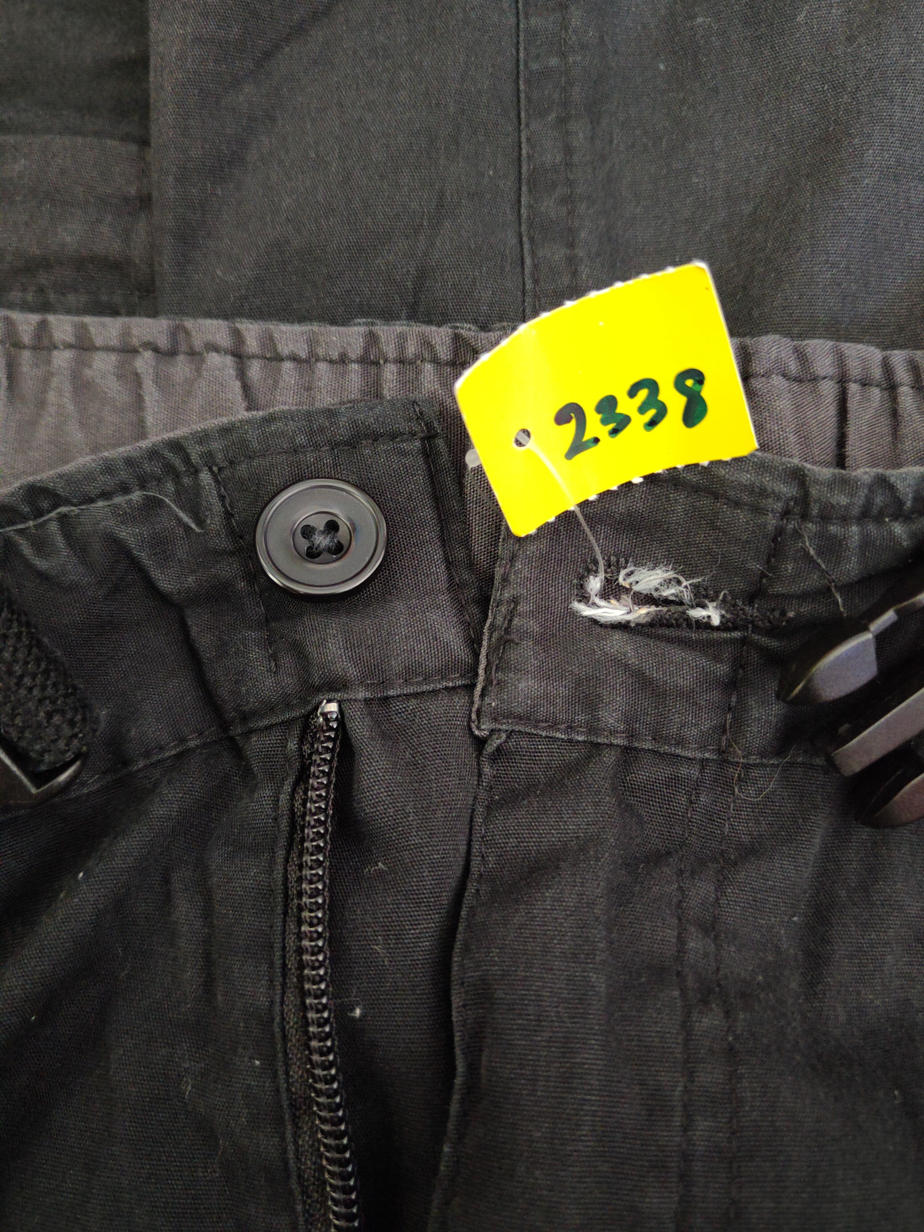 Japanese Brand DL CRU Black Multipocket Cargo Pants #2338 Size US 33 - 17 Thumbnail