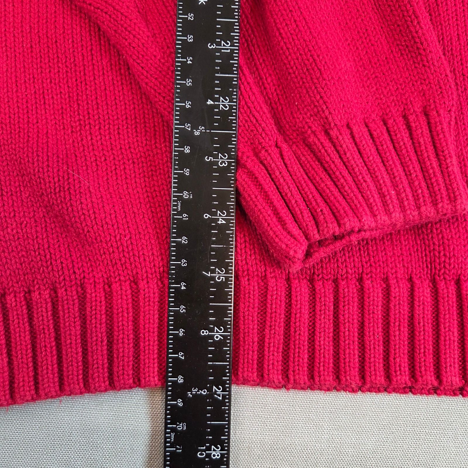 Chaps Vintage Chaps RL Red Cotton Crewneck Sweater Size US XXL / EU 58 / 5 - 8 Thumbnail
