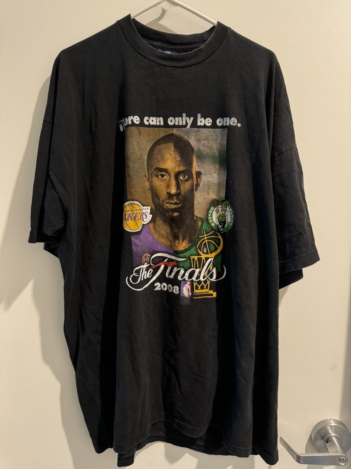 image of Boston Celtics x Lakers Vs Celtics Nba Finals 2008 Shirt Kobe Size 4Xl in Black, Men's