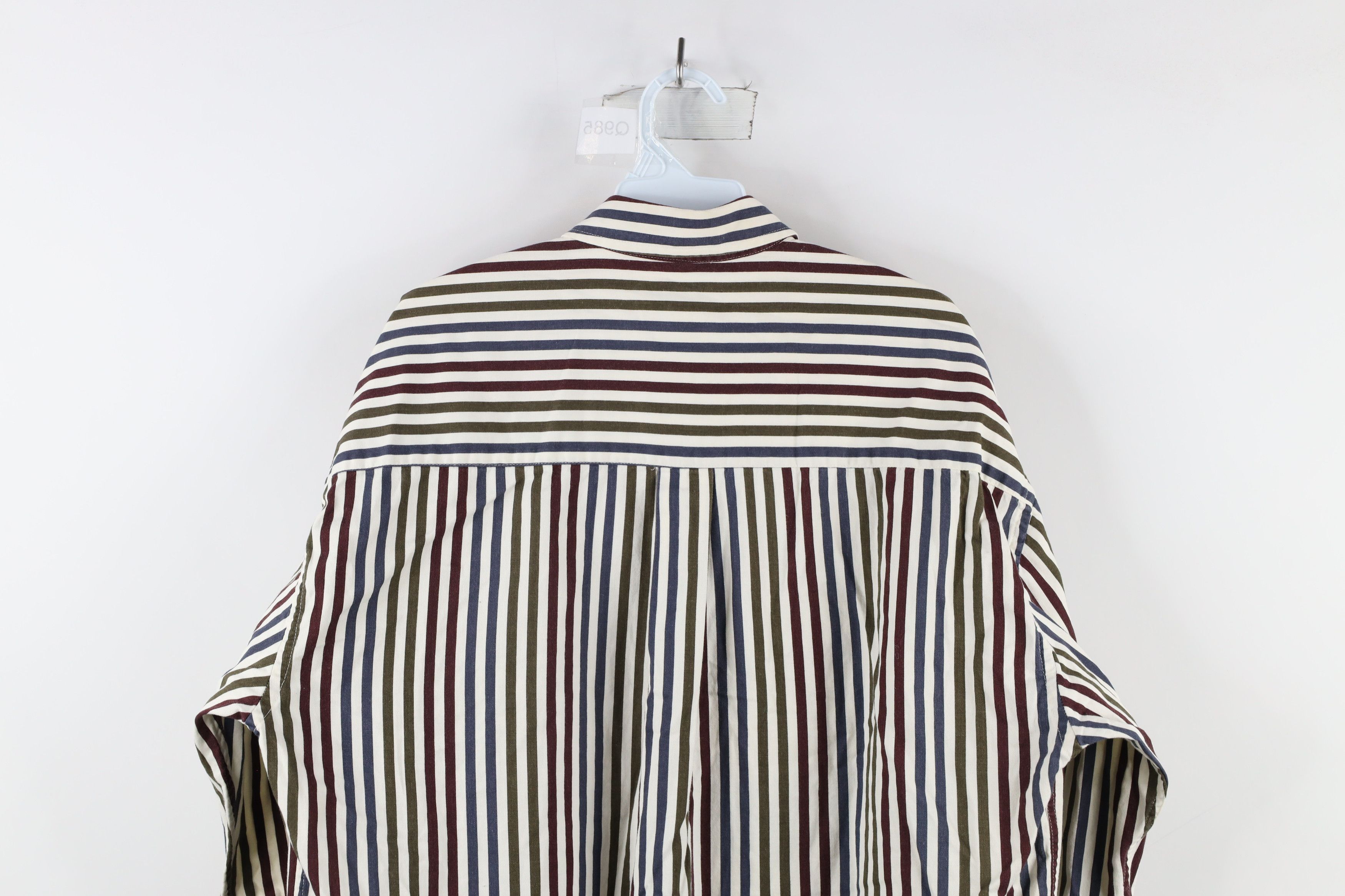 Vintage Vintage 90s Streetwear Striped Collared Button Down Shirt Size US L / EU 52-54 / 3 - 8 Thumbnail