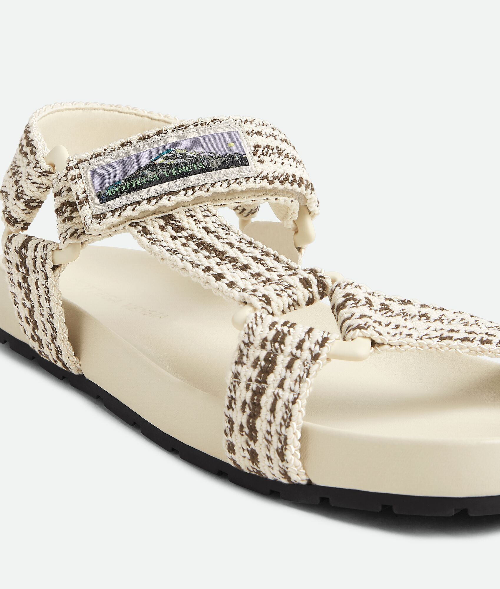 Bottega Veneta o1w1db10825 Trip Sandals in Sea Salt/Mole Size US 11 / EU 44 - 7 Thumbnail
