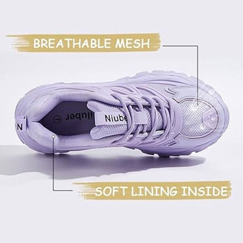 Other Niluber Women's Size 9 Purple Faux Leather Lace-Up Sneakers Size US 9 / IT 39 - 3 Thumbnail