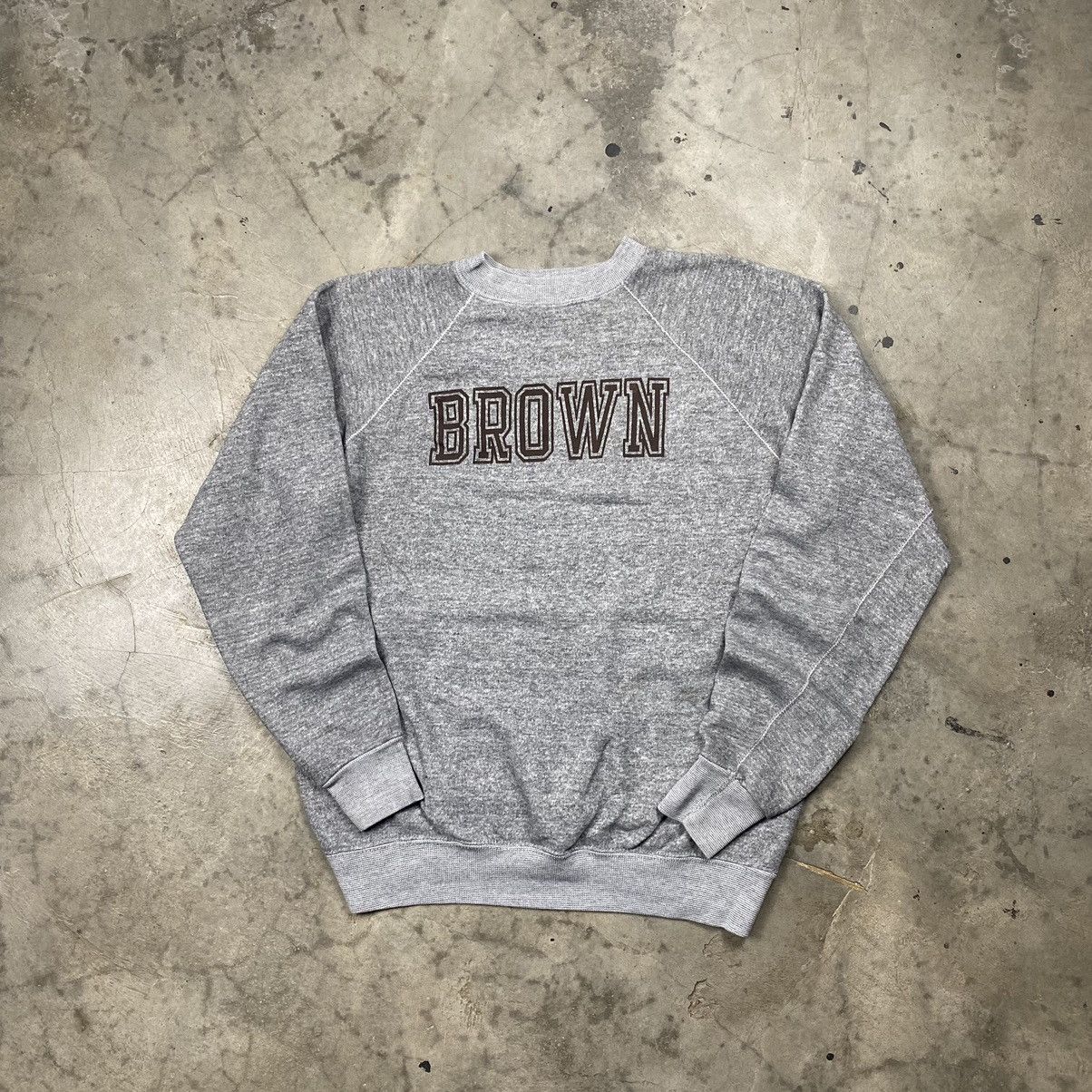 Archive 80s Brown University Triblend Crewneck