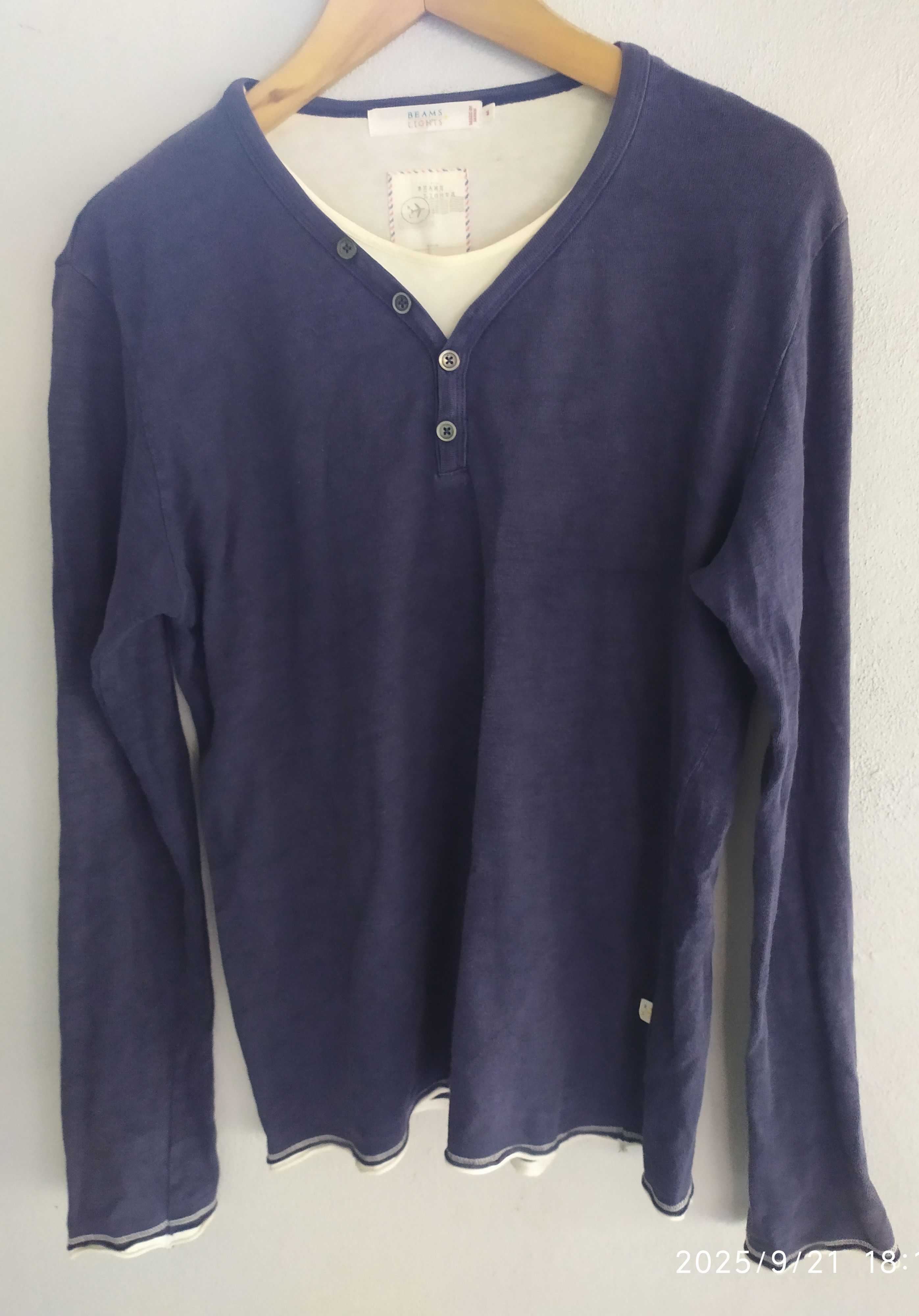 Japanese Beams double layer Long slevee Shirt