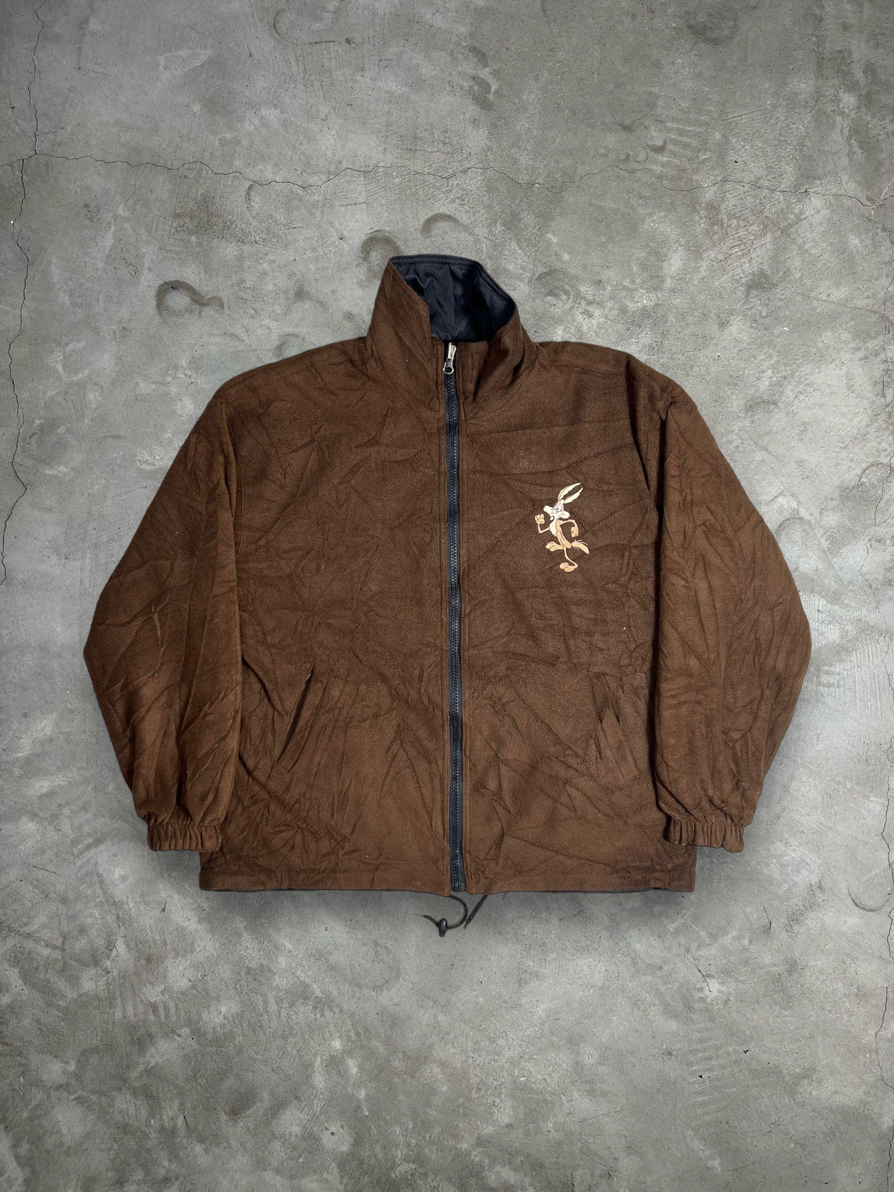 Cartoon Network Vtg 90s Wile E. Coyote Reversible Suede Jacket (XL) GTMD813 Size US XL / EU 56 / 4 - 3 Thumbnail