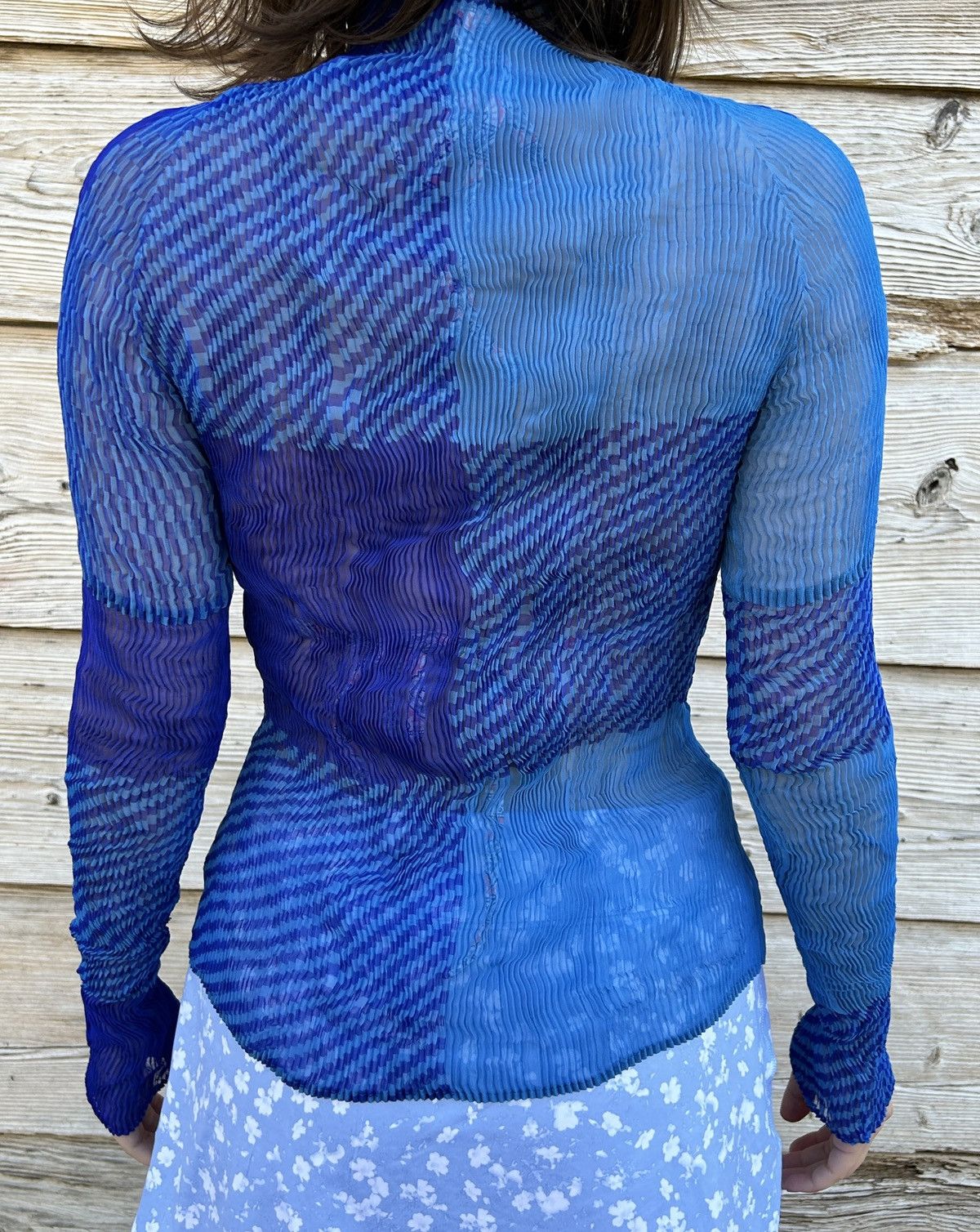 Issey Miyake Vintage Issey Miyake Pleats Pleated Ornament Long Sleeve Size M / US 6-8 / IT 42-44 - 3 Thumbnail