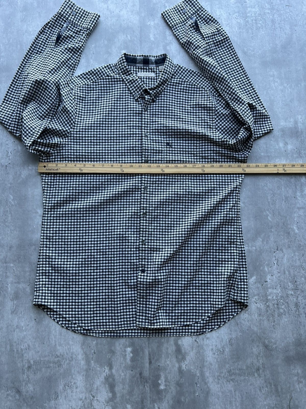 Burberry Burberry Checkered Button Up Shirt Long Sleeve Size US XL / EU 56 / 4 - 7 Thumbnail