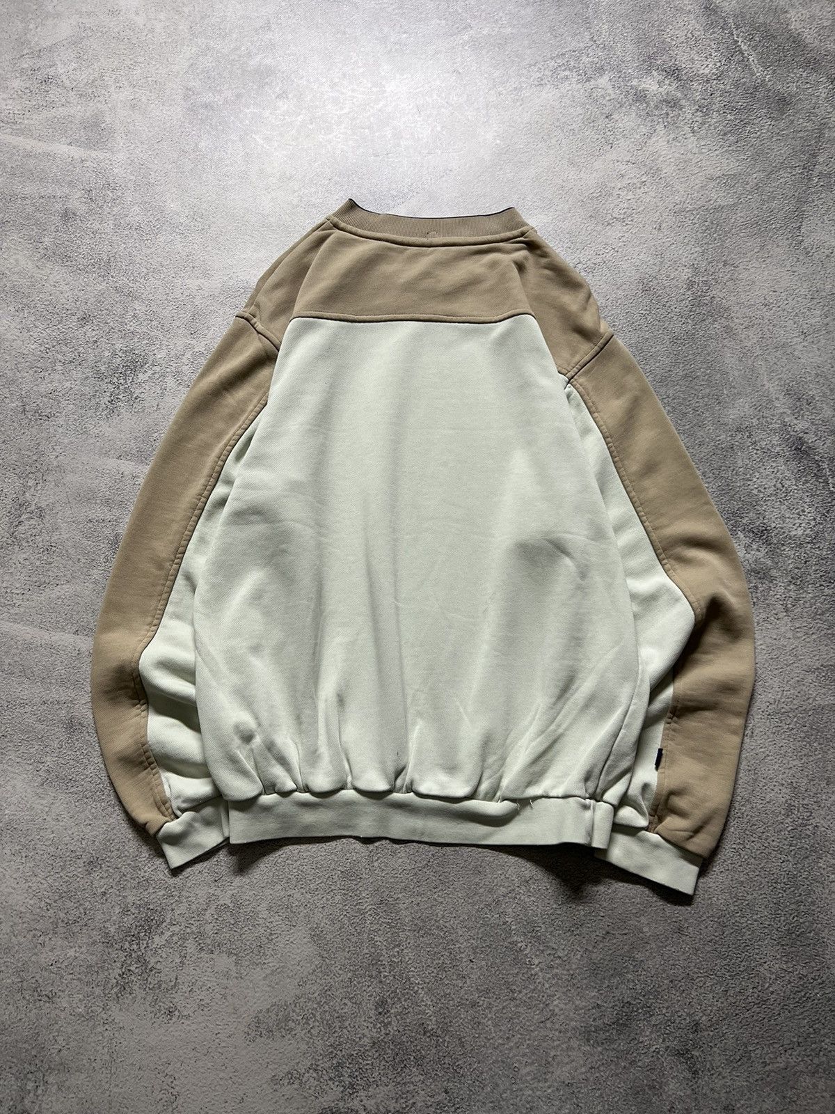 Nike × Vintage Vintage Y2k Nike 💛 Faded Mini Swoosh Sweatshirt 90’s Size US S / EU 44-46 / 1 - 10 Thumbnail