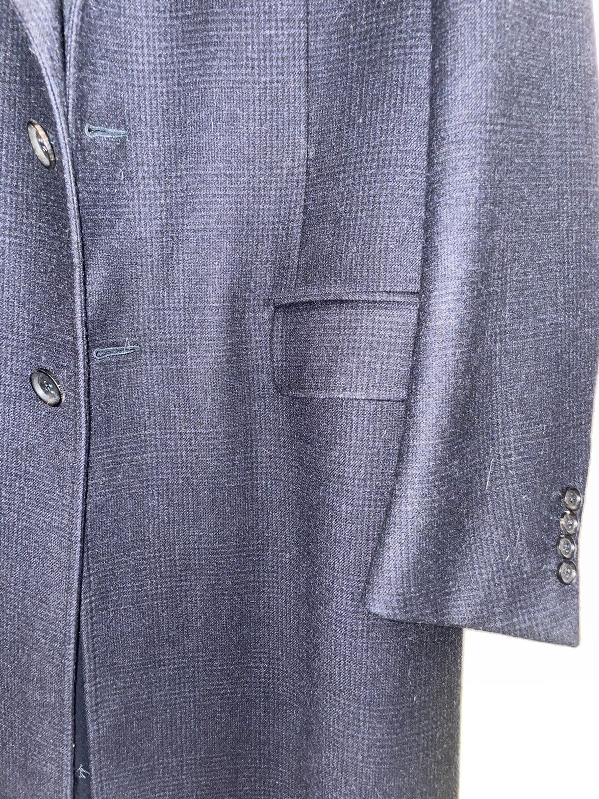 Isaia Napolii Isaia Napoli Slim-Fit Midnight Blue Wool Overcoat Size US M / EU 48-50 / 2 - 4 Thumbnail