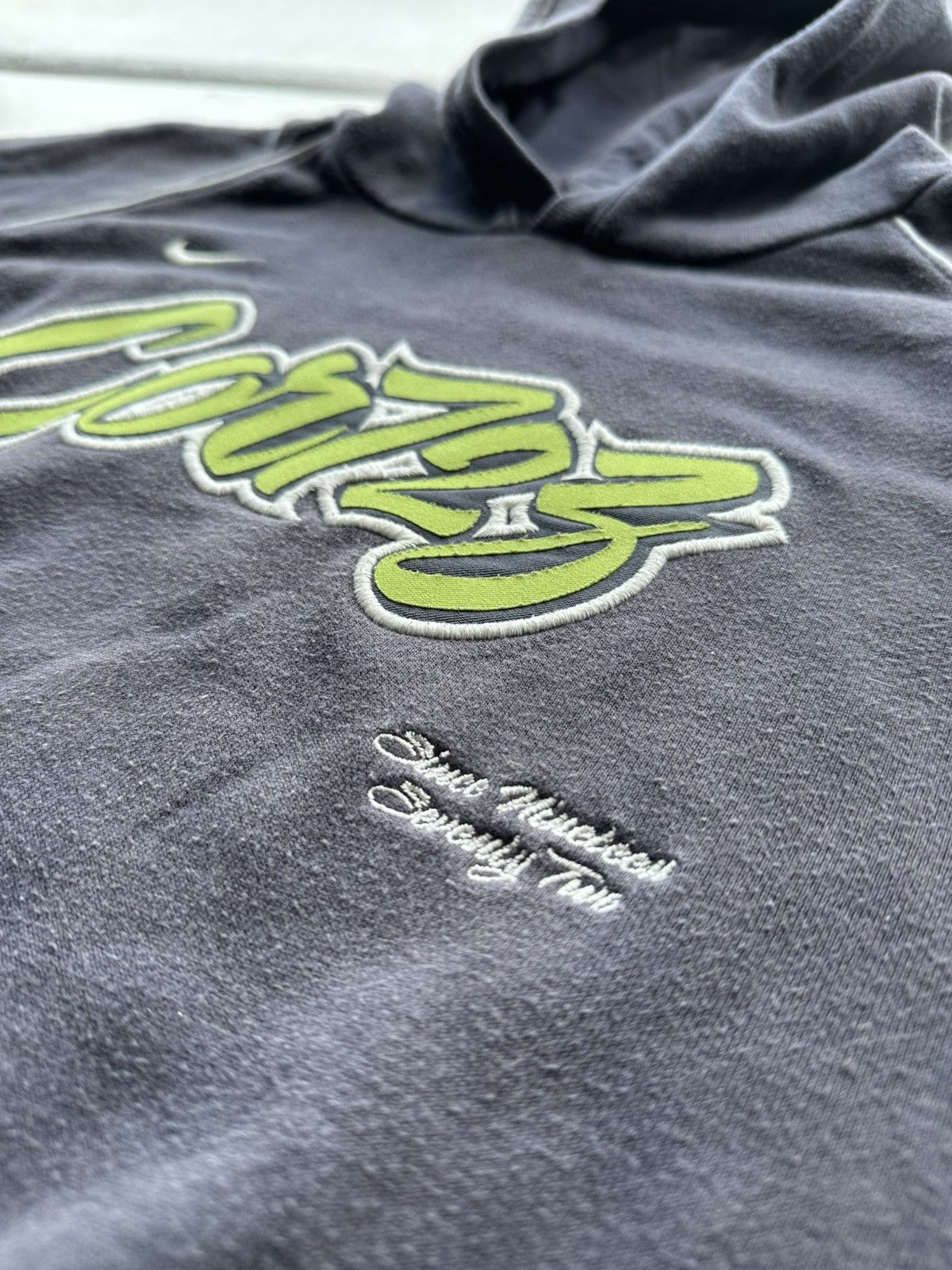 Nike × Vintage 🚨 Vintage Y2K Nike Cortez Hoodie Big Logo drill rare faded Size US M / EU 48-50 / 2 - 6 Thumbnail