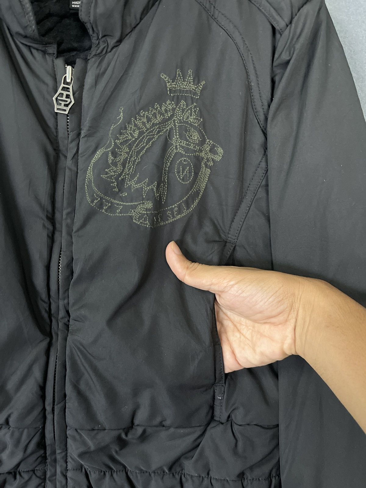 Cowboy Equipment × Diesel Diesel Bandit Embroidered Cowgirl & a Beast Cropped Jacket Size M / US 6-8 / IT 42-44 - 5 Thumbnail
