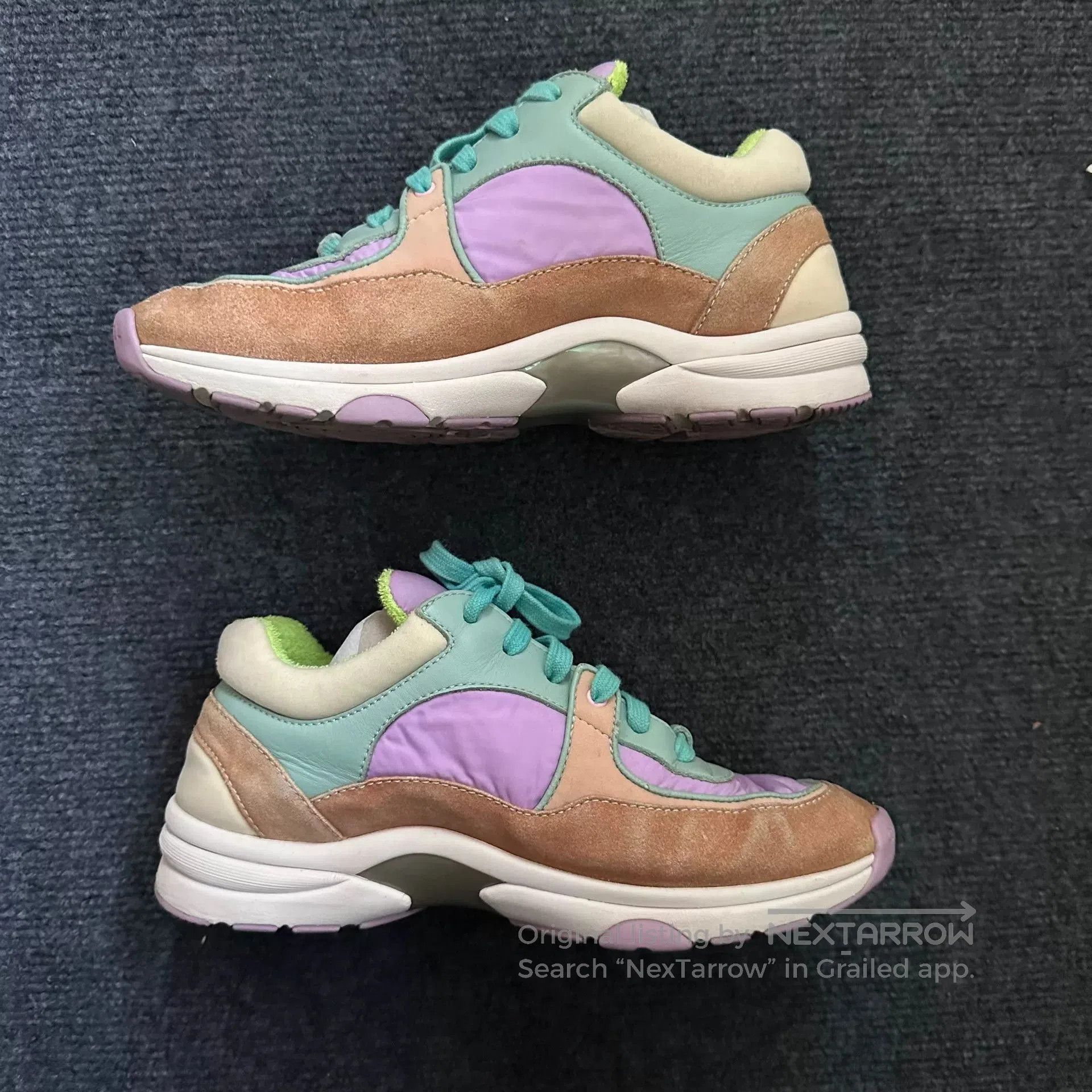 Chanel chanel purple athletic sneakers size 36.5. Size US 6 / IT 36 - 2 Thumbnail