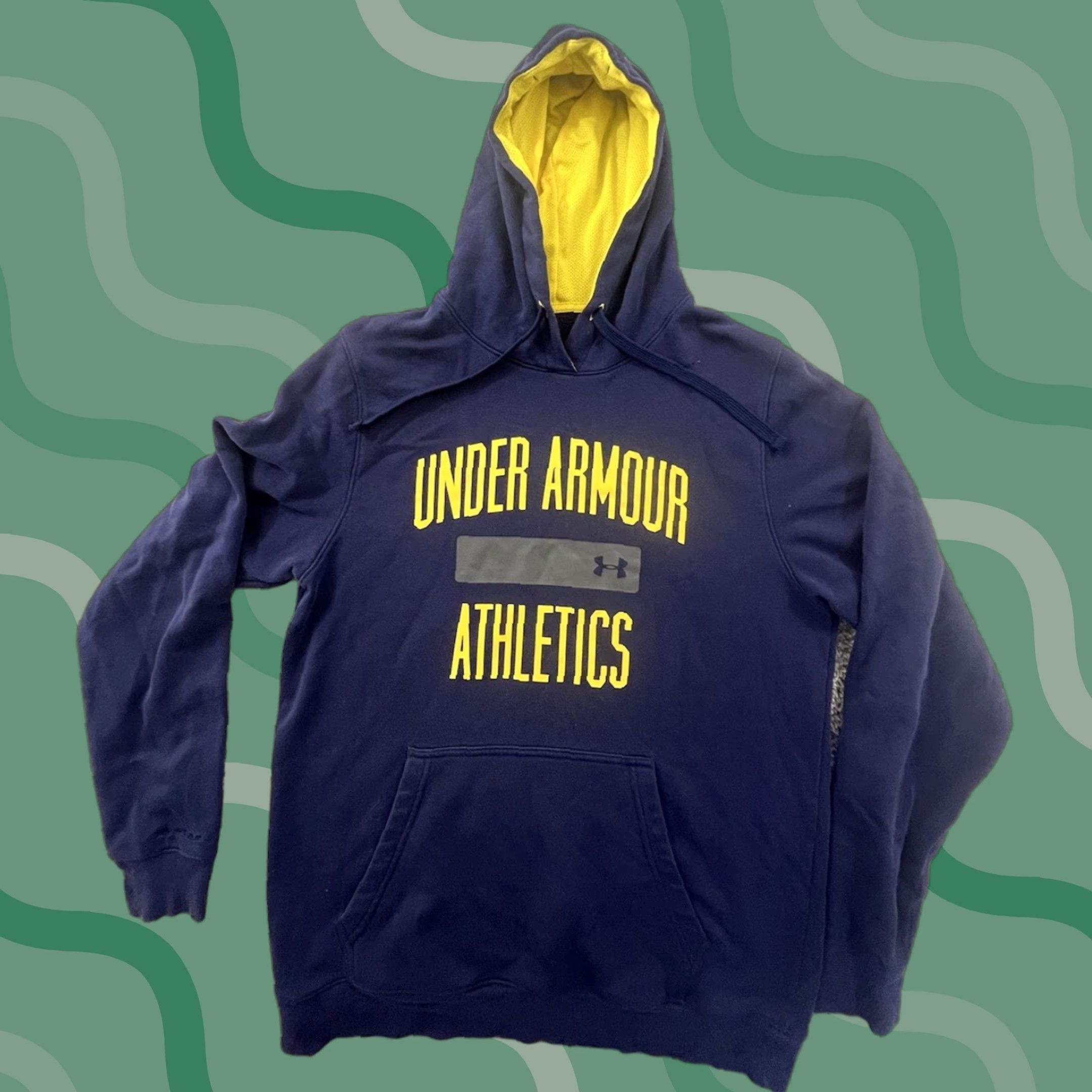Under Armour Coldgear Hoodie Mens Medium Loose Fit Blue