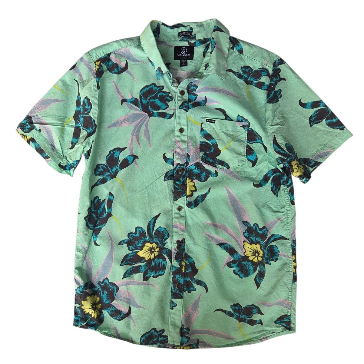 Volcom Volcom | Tropical Button Up, Short Sleeve Shirt | Large Size US L / EU 52-54 / 3 - 1 Thumbnail