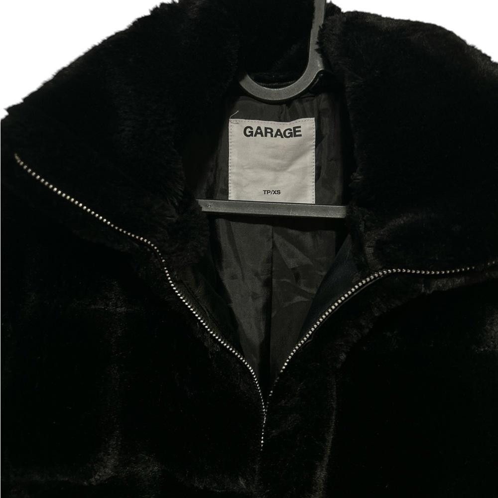 Garbage TV Garage Black Faux Fur Puffer Jacket Size XS / US 0-2 / IT 36-38 - 2 Thumbnail