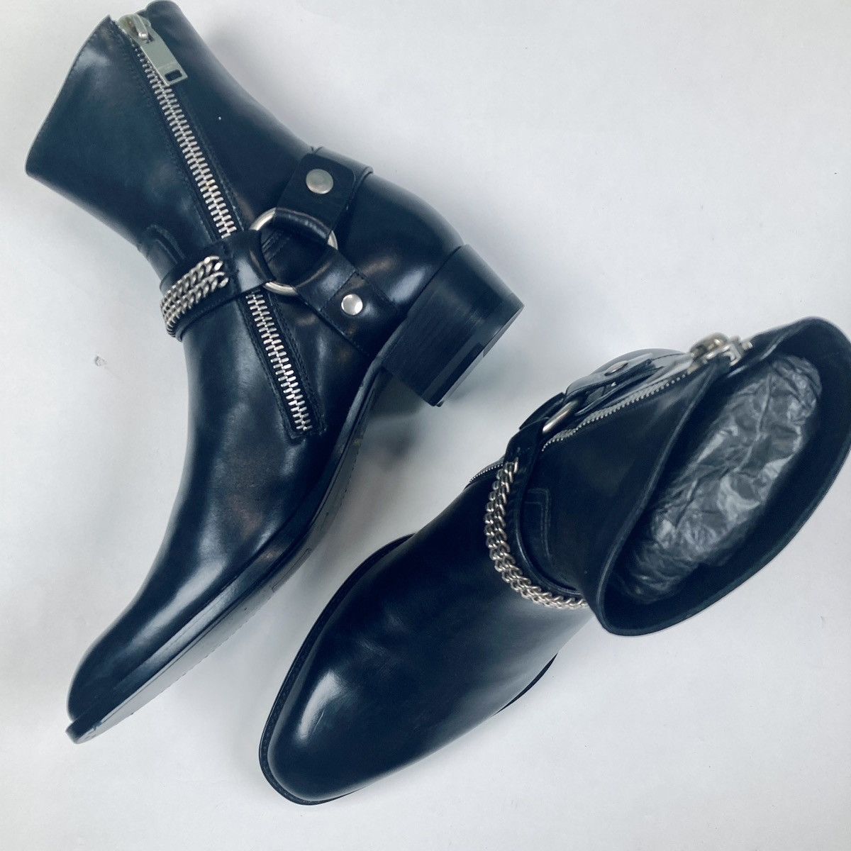 Saint Laurent Paris SAINT LAURENT PARIS BY HEDI SLIMANE 13FW RUNWAY WYATT BOOTS Size US 7 / EU 40 - 5 Thumbnail