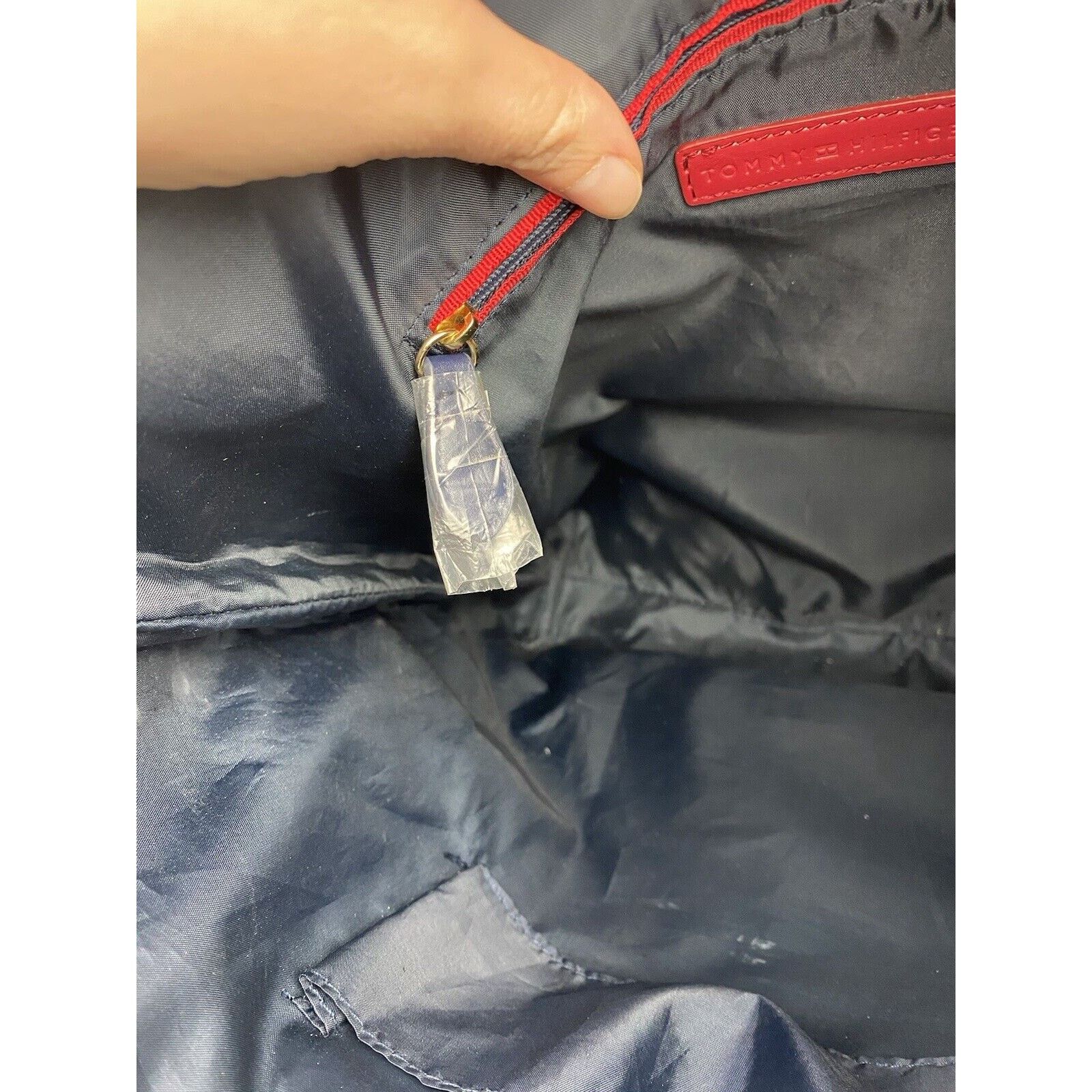 Tommy Hilfiger Tommy Hilfiger Blue Tote Logo Monogram Purse Shoulder Bag Size ONE SIZE - 17 Thumbnail