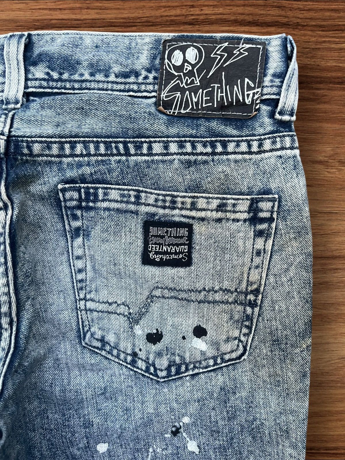 Edwin × Japanese Brand Vintage Japanese Brand Acid Washed Paint Splattered Jeans Size 32" / US 10 / IT 46 - 10 Thumbnail