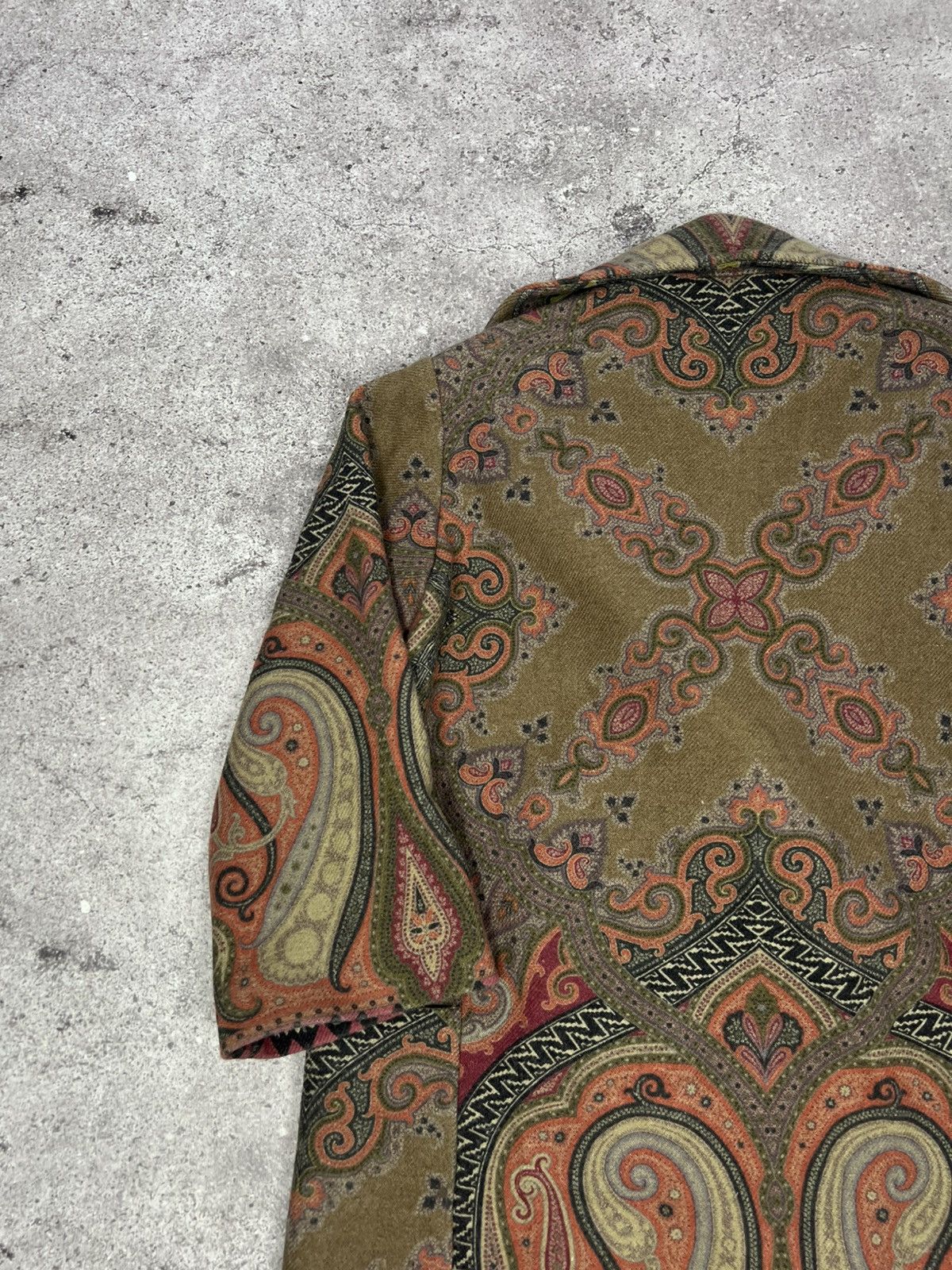 Etro Etro Paisley Print Wool Coat Multicolor Women’s Size S / US 4 / IT 40 - 14 Thumbnail