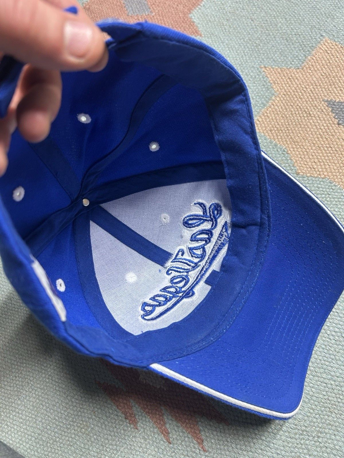 Vintage Vtg strapback hat cap Las Vegas Nevada script embroidered Size ONE SIZE - 6 Thumbnail