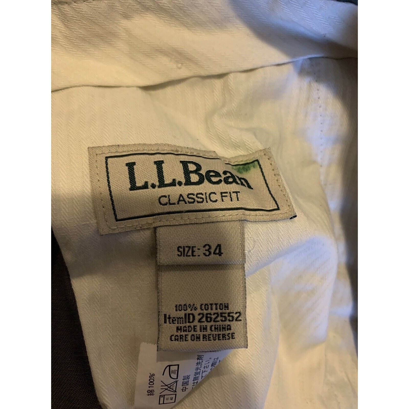 L.L. Bean LL Bean Classic Fit Dark Gray Dress Pants Men's Size 34 Size US 34 / EU 50 - 3 Thumbnail