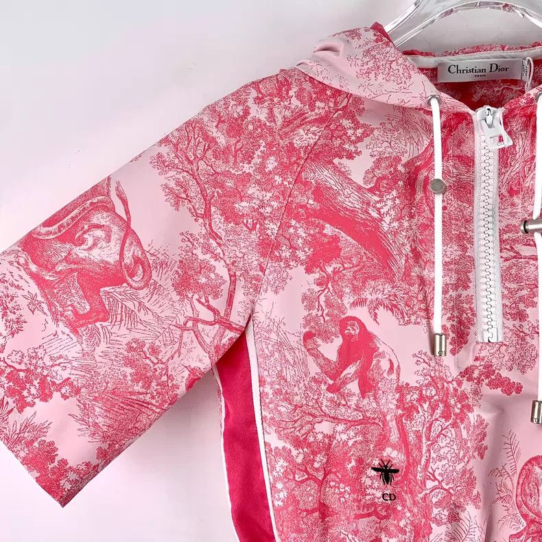 Dior Dior Pink animal jungle print series hooded drawstring sem Size XS / US 0-2 / IT 36-38 - 3 Thumbnail