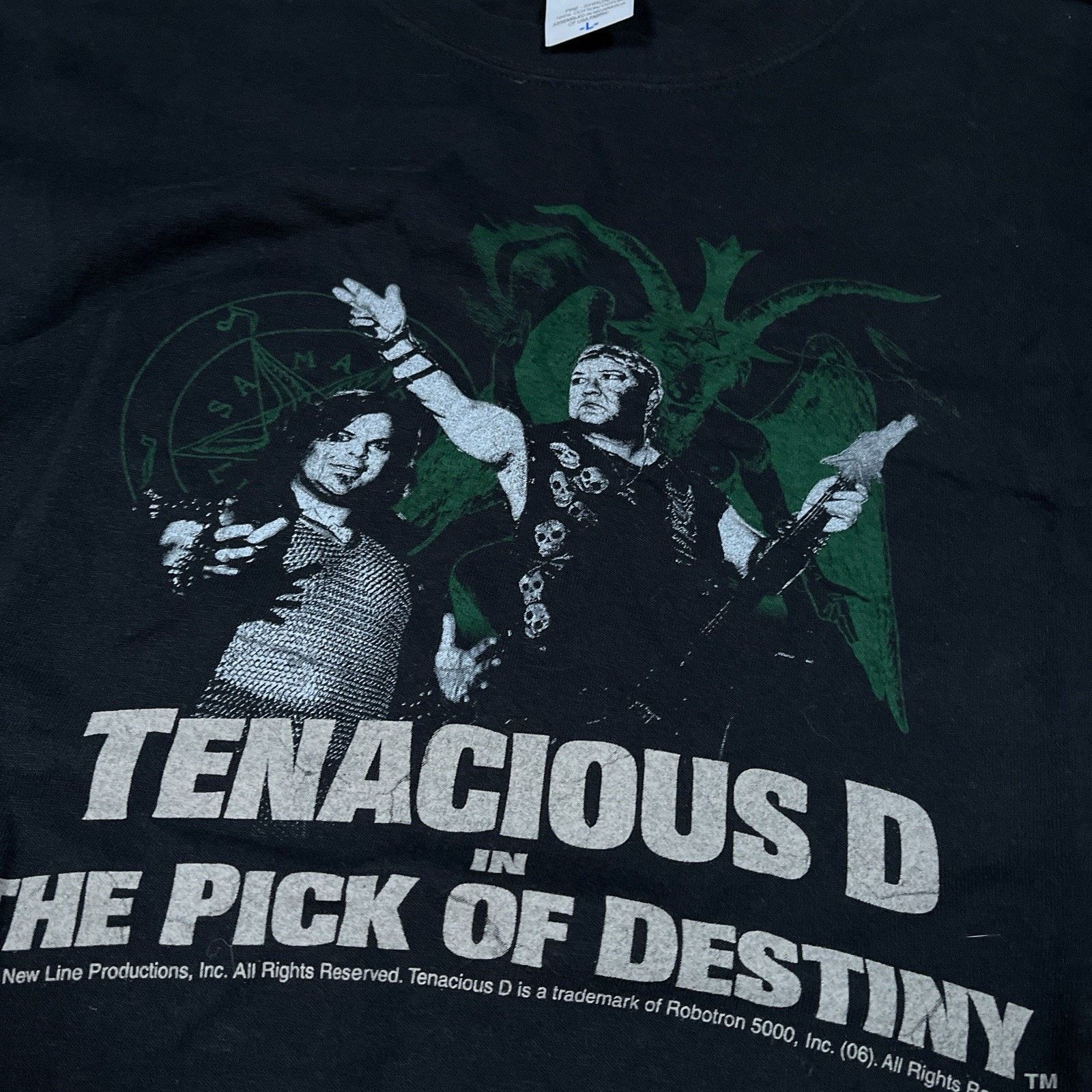 Anvil VTG Tenacious D Pick Of Destiny Black Movie Promo T Shirt Size US L / EU 52-54 / 3 - 4 Thumbnail