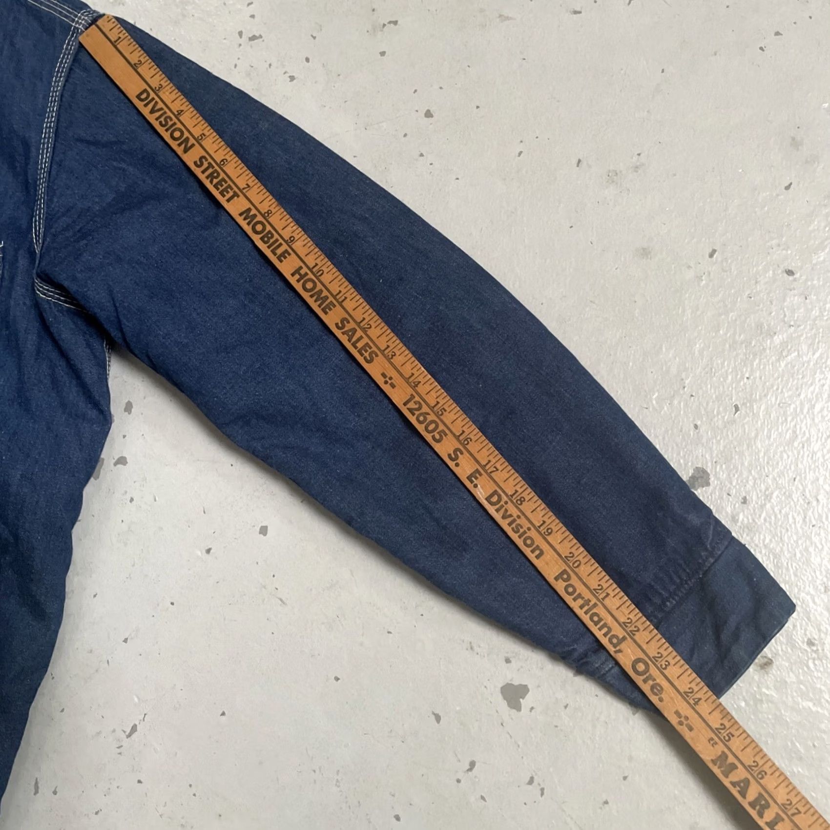 Sears Vintage Sears Denim Workwear Jacket Lined Chore Cotton S Blue Unisex Adults Size S USA 80s 70s 6sn Size US S / EU 44-46 / 1 - 6 Thumbnail